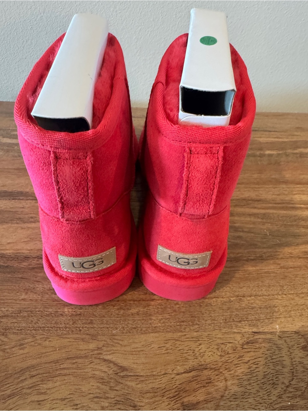 UGG Vibrant Pink Suede Short Ankle Booties - Picture 2 of 3